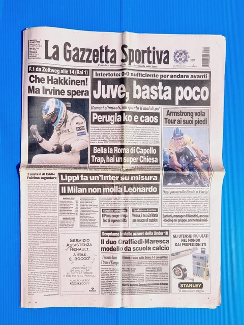 Zeitschrift Dello Sport 25 Juli 1962 Trophäe Cougnet Altopascio Paola