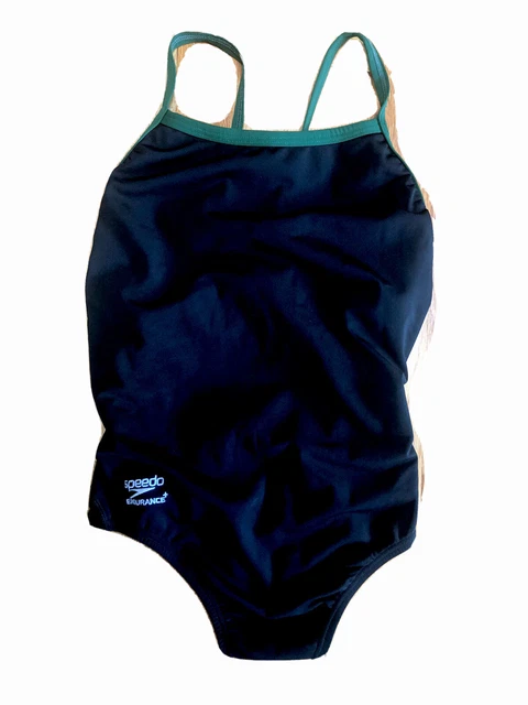 Speedo Womens Flyback Swimsuit Endurance Black size 8/34