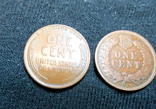Roll Of 50 Wheat Cent Penny Indian Head  Penny Roll From Estate Coin Collection