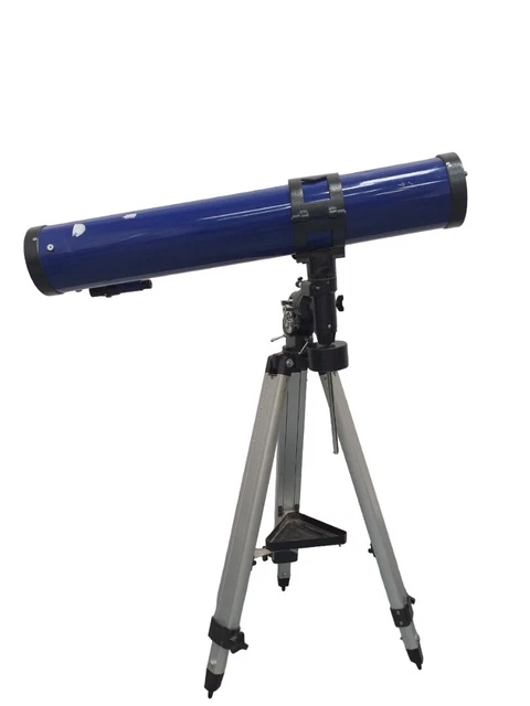 Telescopio reflector Blue Arena con trípode de metal plateado zoom astronómico #765