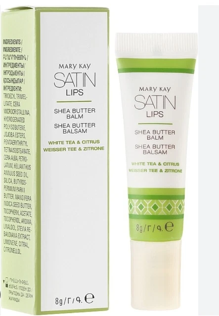 Mary Kay Satin Lips White Tea & Citrus Shea Butter Balm Retail $12