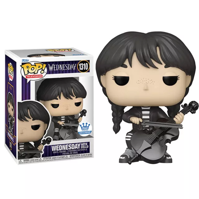 Funko POP! Wednesday Addams with Cello Vinyl Action Figures Wednesday 1310#