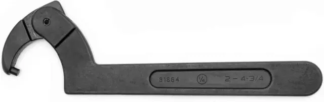 Adjustable Pin Black Oxide Spanner Wrench with 1/4" Pin, 2" to 4-3/4" - 81864