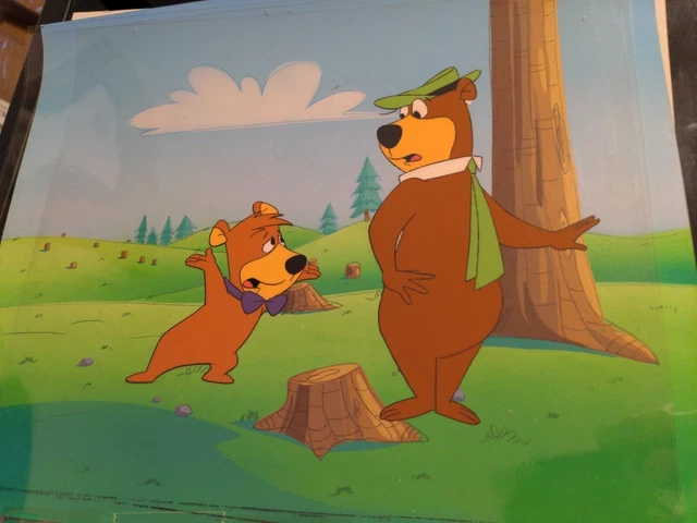 YOGI BEAR animation cel Hanna-Barbera cartoons production art vintage TV show HT
