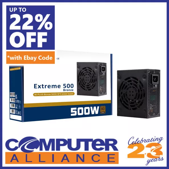 500 Watt Silverstone EX500-B 80 PLUS Bronze SFX Power Supply