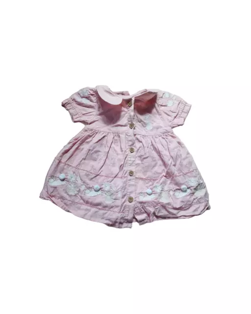 Marks & Spencer Peter Rabbit pink short sleeved dress age 3-6months