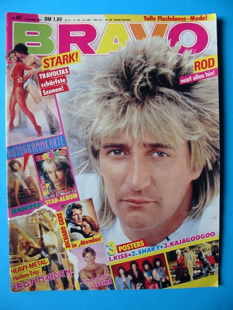 Bravo Heft 45/1983 Limahl  NENA  Rod Stewart  KISS / Geschenk für 40. Geburtstag