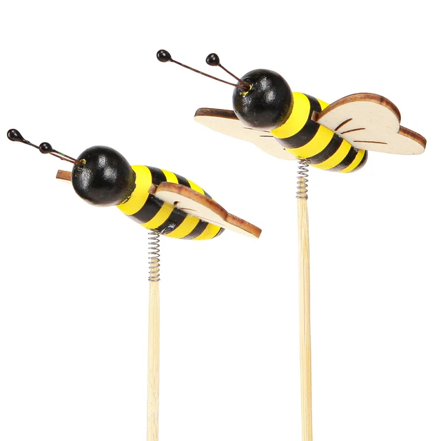 40-teiliges Bienen-Deko-Set – 26 Filzbienen & 14 Gehäkelte Blumen, Für DIY, Kleidung & Partydekoration
