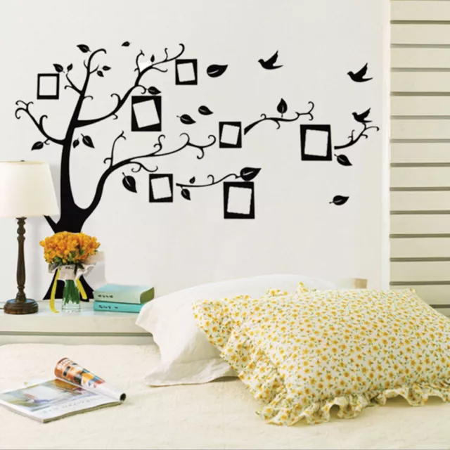 3d diy photo tree bird pvc wall decal family sticker mural art home decor*d*