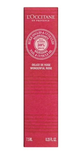 NUOVO IN SCATOLA - L'Occitane Karité Rose olio nutriente per unghie e cuticole - 7,5 ml