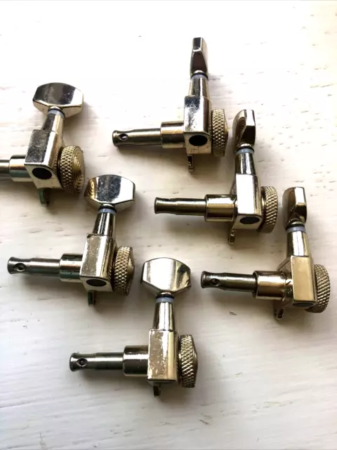 6x In Line RH 18:1 Ratio Chrome Locking Tuners for Fender Strat & Tele