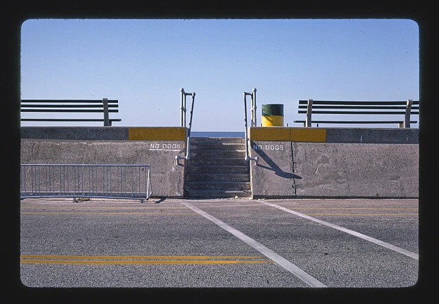 BOARDWALK STREET SIDE Cape May New Jersey 1980s Historic Old Photo EUR