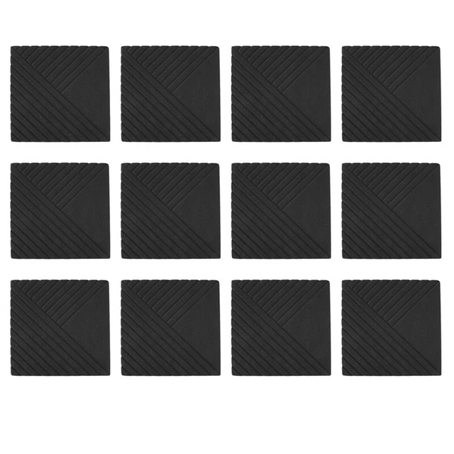 12 placas acústicas, 30,5 X 30,5 X 0,4 placas de espuma acústica, N4P4