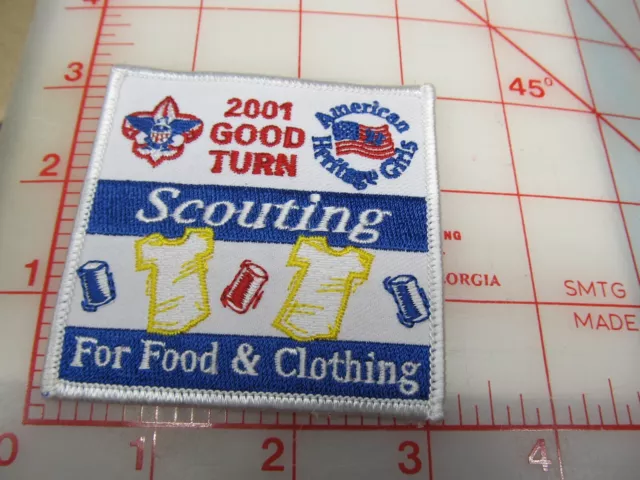 2001 Good Turn Scouting collectible patch (b46)