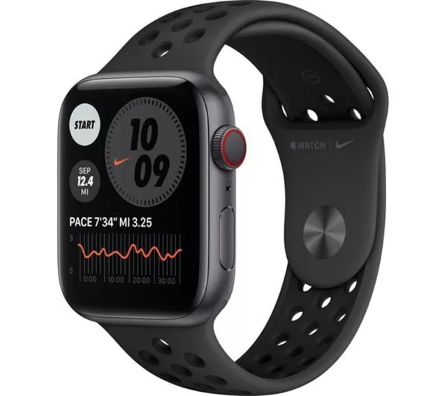 Apple Watch Series 6 Nike GPS - 44mm Space Grey Aluminium Case Nike Black Band