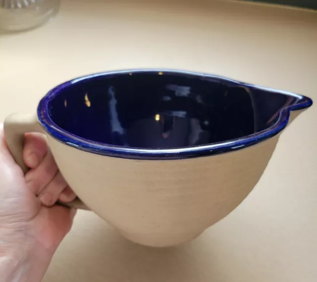 The Great American Stoneware Factory Cobalt Blue Batter/Mixing Bowl #0917