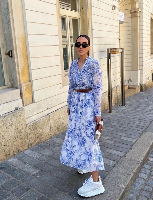 zara maxi shirt dress Zara | Dresses | Zara Silky Printed Maxi Shirt Dress