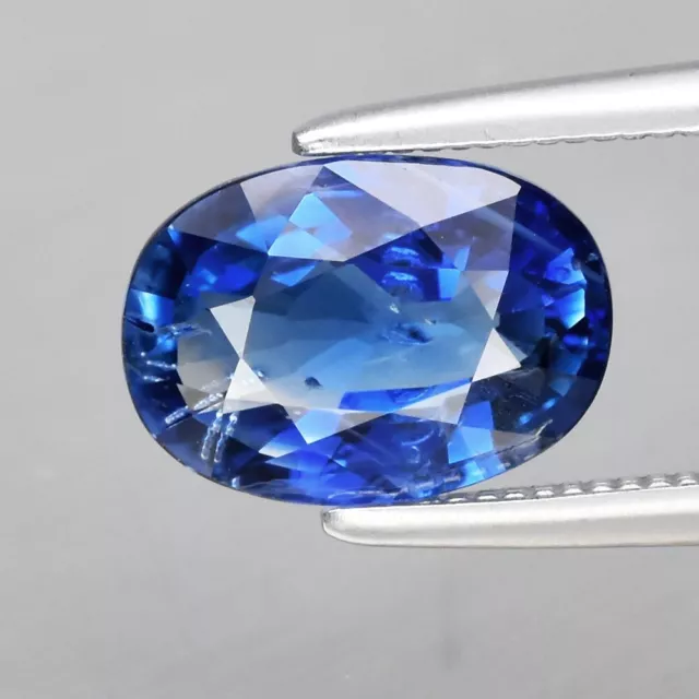 1.72ct 8.5x6mm Oval Blue Sapphire Gemstone Madagascar, Heated