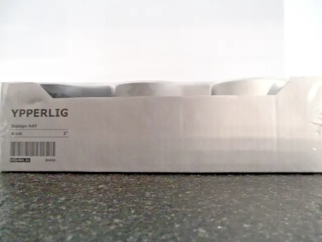 IKEA YPPERLIG 3-Teile Kerzenständer - Hay - Scandi -  schwarz/grau/weiss - NEU
