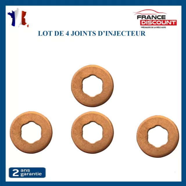 4 Joints D'injecteurs Prevu Pour Dacia Dokker Duster Lodgy 1.5 Dci 7703062072