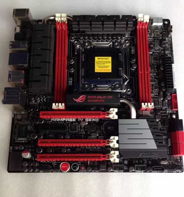 ASUS RAMPAGE IV GENE Motherboard Chipset Intel X79 LGA2011 DDR3 With a I/O