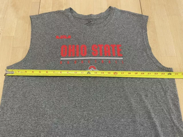 OHIO STATE BASKETBALL Nike Sleeveless Dri-fit T-shirt Size XXL $5.99 ...