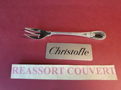 FOURCHETTE TABLE CHRISTOFLE TRIANON 20.8 CM TRÈS  BEL ÉTAT MÉTAL ARGENTÉ 