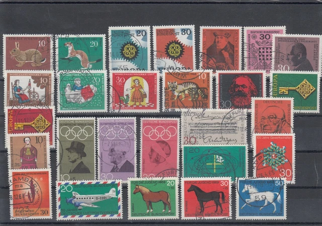 Bund Kleines Lot ex 529-581 gestempelt (505)