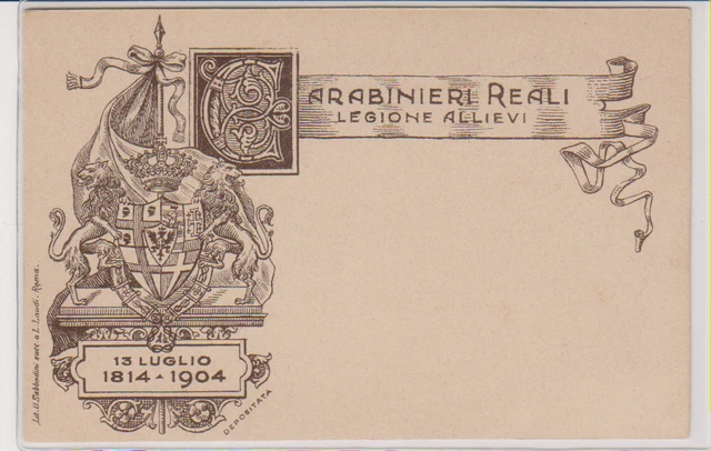 Cartolina originale legione territoriale Carabinieri reali Catanzaro - Asta Cartoline da collezione - Casa d'aste La Rosa
