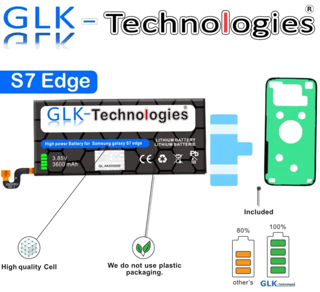 GLK für Samsung Galaxy S7 S 7 EDGE AKKU SM-G935F EB-BG935ABE TOP PRO Ohne Set