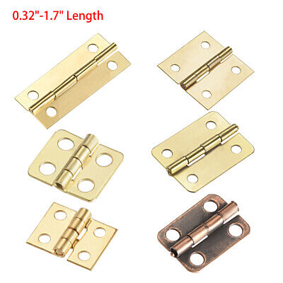 0.32"-2.3" Mini Miniature Hinge Cabinet Jewelry Case Wooden Box Chests Hinges