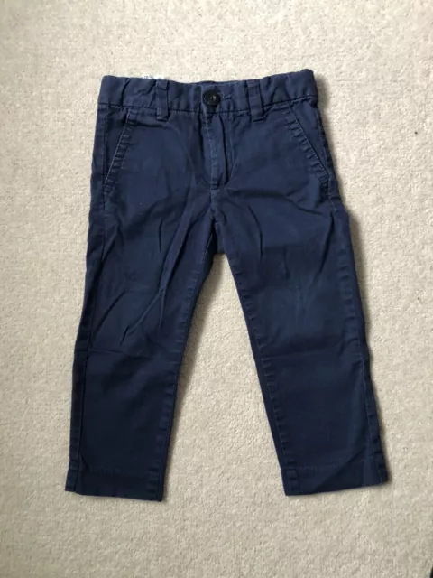 Benetton Baby Cotton Chinos Trousers. Navy. 18-24 months. Excellent Cond!