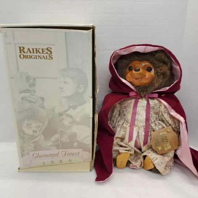 Raikes Bears 1989 Maid Marian Sherwood Forest Collectible With Box 660332