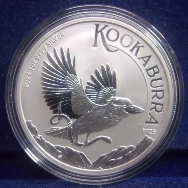 2024 Perth Mint Australia Kookaburra 1 oz .9999 Fine Silver Coin BU (F )