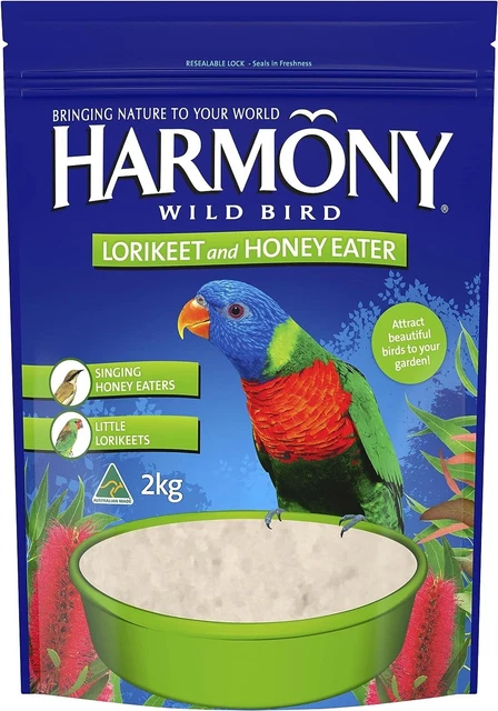 Harmony Wild Bird Lorikeet and Honey Eater 2Kg | BRAND NEW | FREE SHIPPING AU
