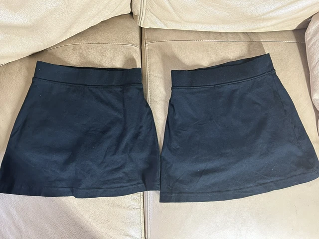 Pantaloncini/gonna in PE per ragazze scuola X2 neri età 6-7 anni