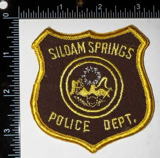 VINTAGE OBSOLETE Siloam Springs Arkansas AR Police Patch