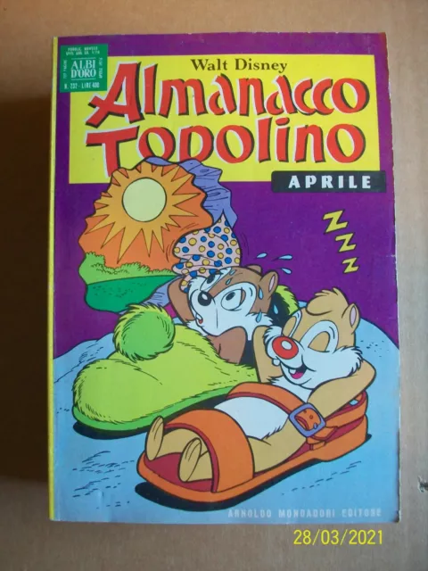 Almanacco Topolino = N° 232 = Aprile 1976 =Walt Disney = Albi D'oro= Mondadori
