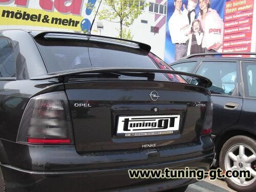 Aileron Arrière EVO-Style Pour Opel Astra G - Fibre De Verre, Apprêté Gris - Tuning
