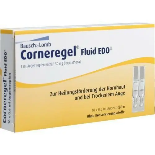 CORNEREGEL Fluid EDO Augentropfen 10X0.6 ml PZN 3422196