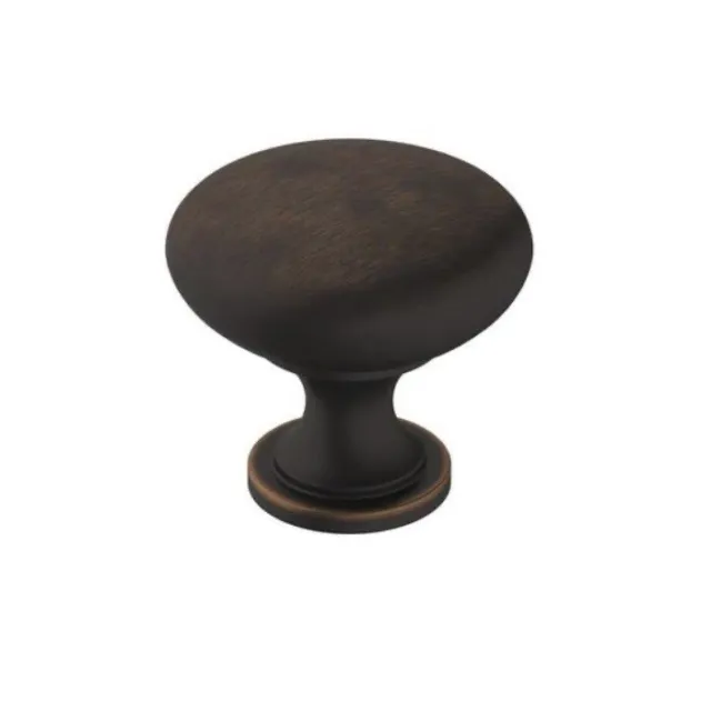 Amerock | Cabinet Knob | Oil Rubbed Bronze | 1-1/4 inch (32 mm) Diameter | Er...