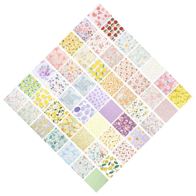1 sacchetto foglie di cotone foglie di tessuto floreale tessuti per cucire trapuntati pretagliati