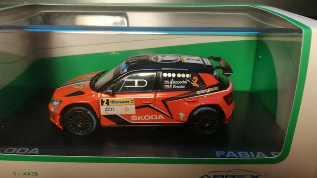 Fabia R5 - Modèle Réduit Original Skoda 1:43 - BARUM RALLY 2016 Kopeckydresler
