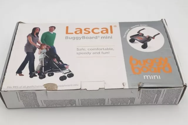 Lascal BuggyBoard Mini ~ Black ~ Universal Ride-On Stroller Board - No Wheels