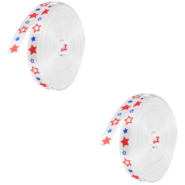 2 Rolls   Band Zum Unabhängigkeitstag Band Für Schleifen Schwalbenschwanz