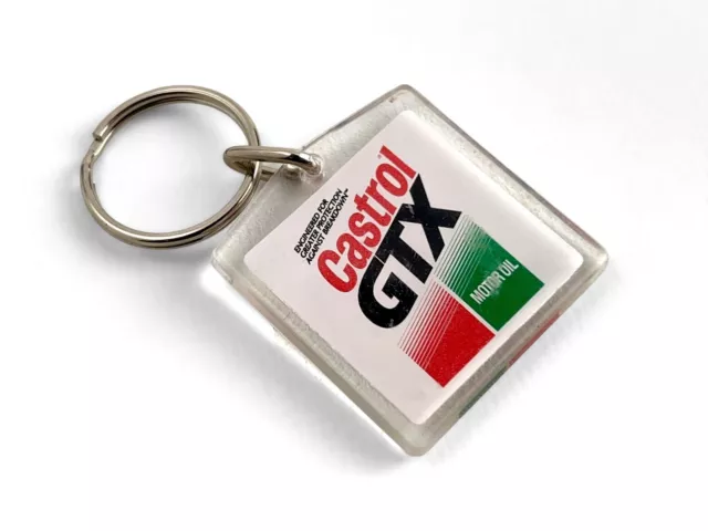 CASTROL GTX MOTOR OIL Keychain Keyring Key ring 2