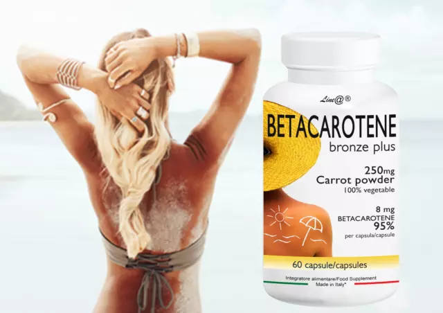 BETACAROTENE BRONZE PLUS Line@Diet - 2 MESI di trattamento - 60 CAPSULE!