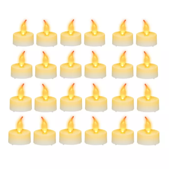 Velas led, Juego de 24 unidades, Velas eléctricas, A pilas, Fiestas y cumpleaños