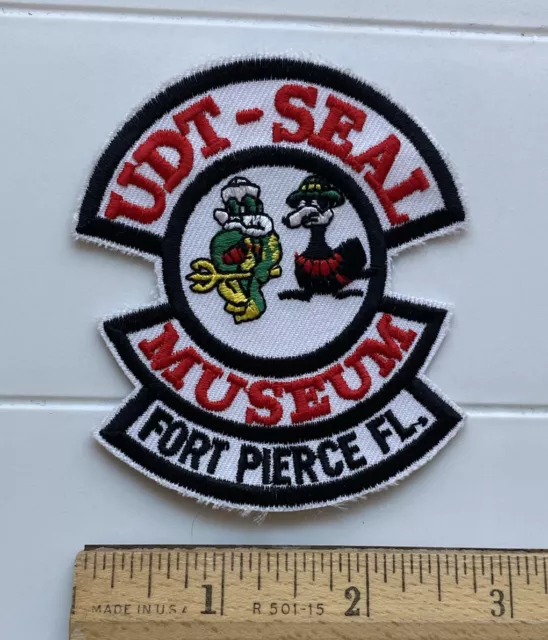 US Navy UDT Seal Museum Fort Pierce FL Florida Souvenir Embroidered Patch Badge