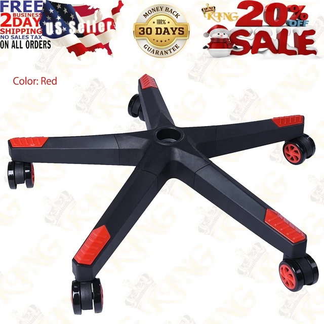 28 Inch Nylon Gaming Chair Base with 5 Casters 28 Inch Nylon Gaming Chair Base with 5 Casters